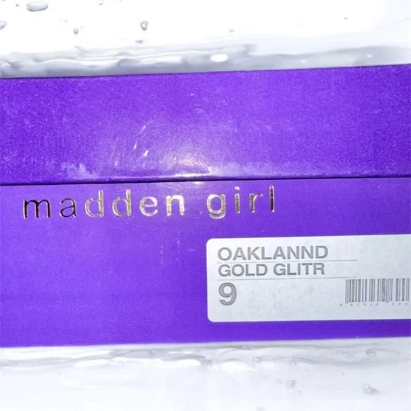 Madden Girl Oakland Gold Glitter Slingback Heels - Picture 3 of 3